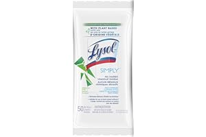 Lysol Simply Multi-Purpose Cleaning Wipes, Herbal Tea Scent, No Harsh Chemical Residue, Eliminates Bacteria, With Plant Based
