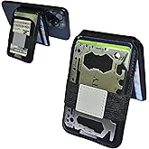 Tr3n3ty for MagSafe Wallet, 6-Card Holder, RFID Blocking, Kick-Stand, Money Band, Card Multi-Tool, Slim Magnetic Wallet for iPhone 17-12 Series and Select Samsung Devices