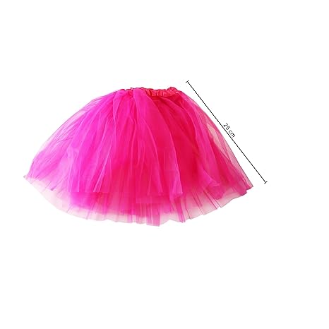 MAXCS Damenrock Mädchen Ballett Tutu Tüllrock Partyrock 3-lagig