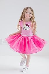 Hello Kitty Little Girls Tulle Dress Pink 6