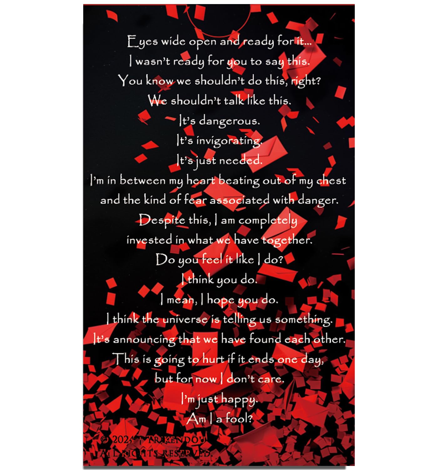 Trikendou Unsent Letters Oracle Cards Deck [Things I Wish I Could Tell You...] Love Oracle Card Deck