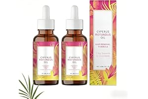 Cyperus Rotundus Oil Hair Removal Serum - Natural Hair Inhibitor for Silky Smooth Skin, Gentle Body & Face Hair Growth Inhibi