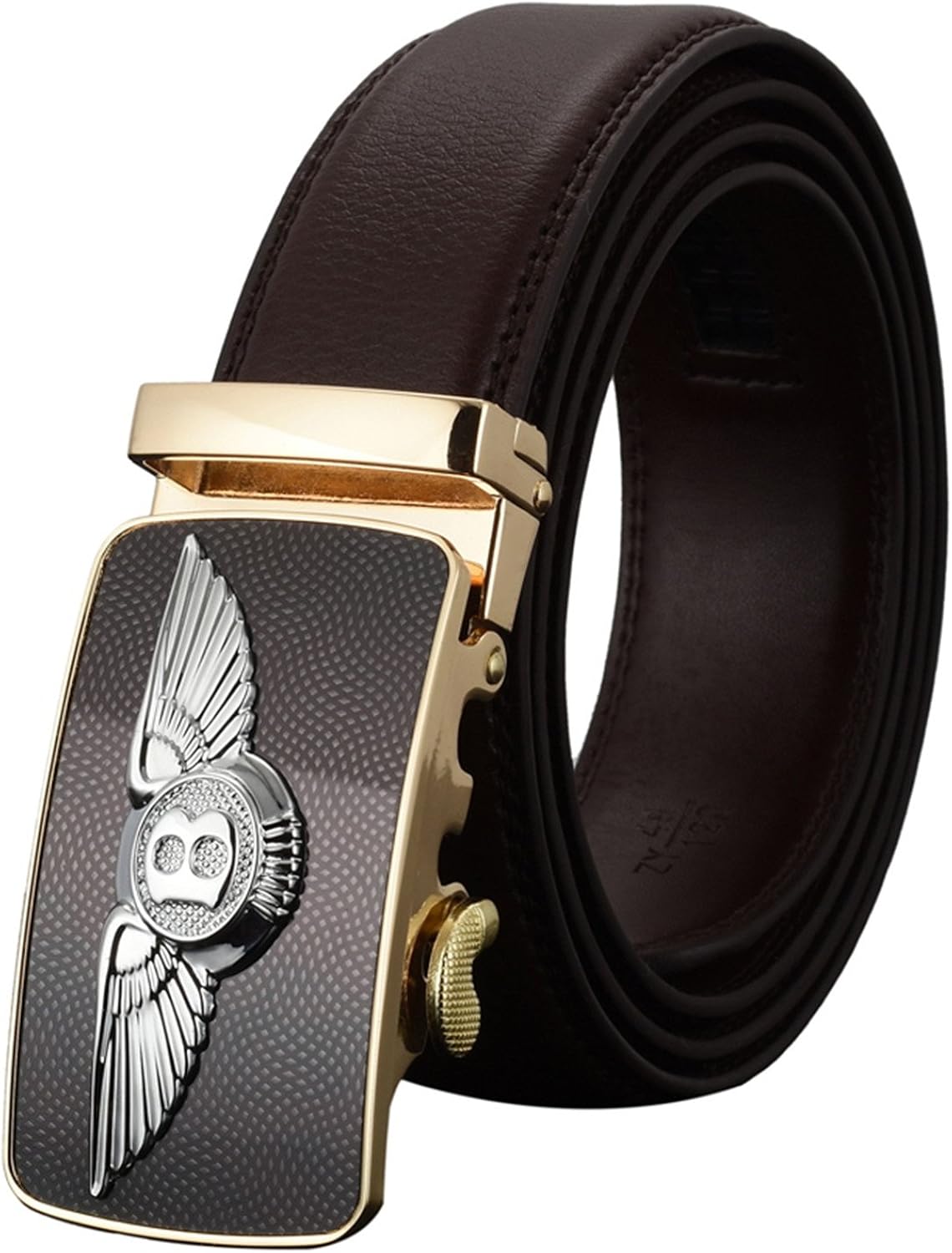 Meetloveyou Automatic Buckle Leather luxury Designer Male Belts For men Business Alloy buckle Men belt