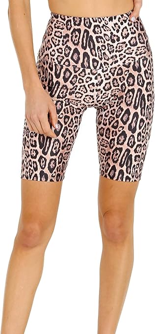 nike leopard biker shorts