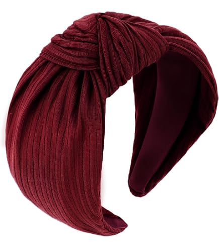 Amazon.com : CAUDIO Women Velvet Knot Headband Elastic Wide  display picture 3