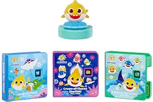 Little Tikes Story Dream Machine Baby Shark Heroes Collection, Storytime, Books, Audio Character, Toy Gift for Toddlers, Kids Girls Boys Ages 3+