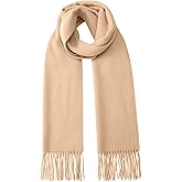 CAOZITOU Wool Scarf for Women Men, Merino Wool Scarf Women Winter Cashmere Wrap Oversized Scarves for Cold Weather Travel