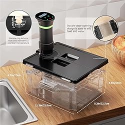 Sous Vide Container with Lid Double-Door-Opening