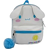 AI ACCESSORY INNOVATIONS Hello Kitty’s Cinnamoroll 9” Micro Mini Backpack Purse Featuring a 3D Ears & Pompom Dangle, White