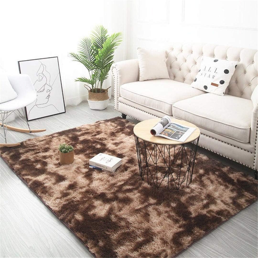 Rectangle Soft Fluffy Carpets Rug Plush Solid Mat Thick Fur Bedroom Rug
