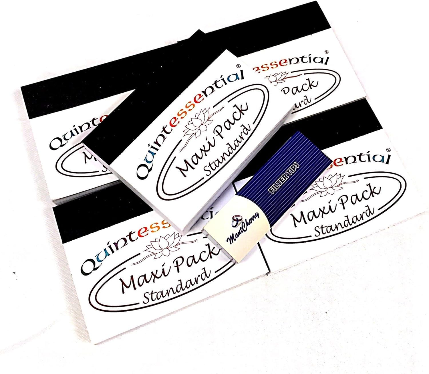 MONTCHERRY Brand Tips & QUINTESSENTIAL Standard Filter Tips "Maxi Pack" - 20 BOOKLETS Combo by Trendz