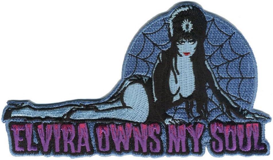 Elvira Owns My Soul Patch Embroidered Iron On Applique