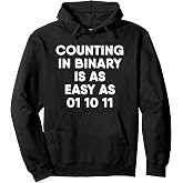 Counting In Binary Computer Science Pullover Hoodie