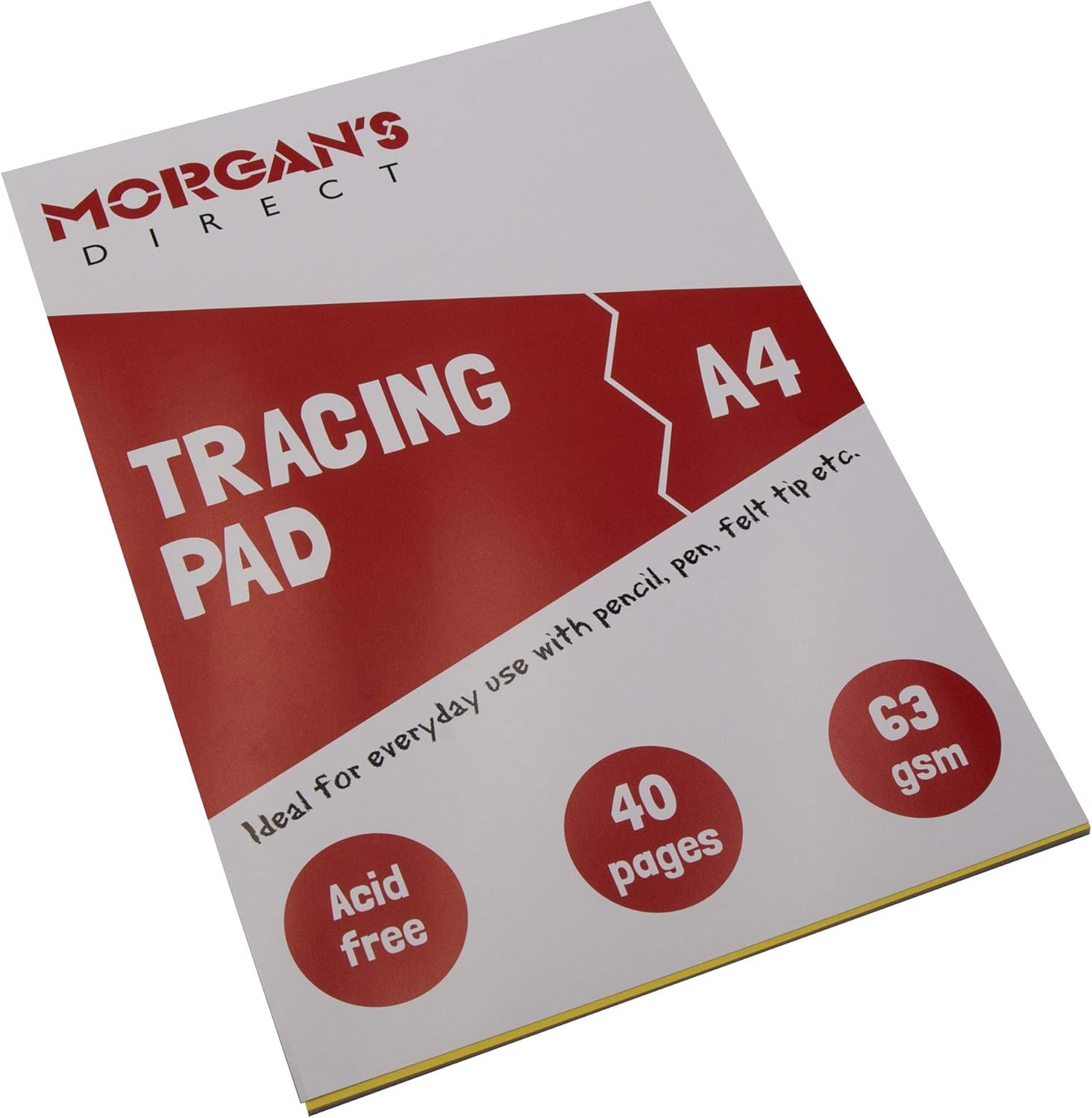 A4 Tracing Paper Pad Acid Free 63gsm 40 Pages Made in The UK BigaMart