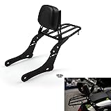 Areyourshop Sissy Bar Backrest with Luggage Rack
