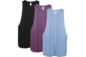 icyzone Women's Racerback High Neck Workout Athletic Yoga Muscle Tank Tops