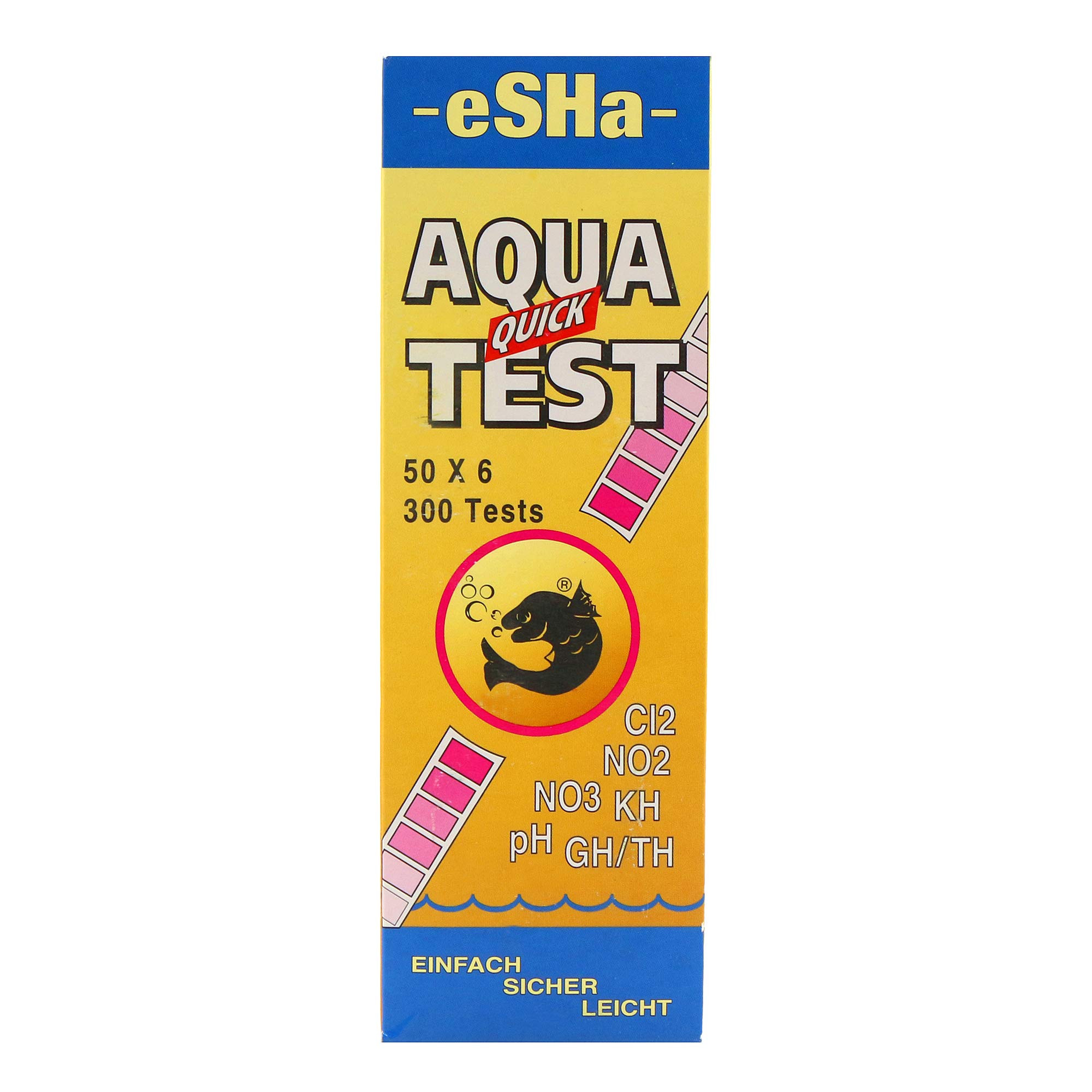 ESHA Aqua Quicktest 50 x 6 Trial Trips for Aquarium