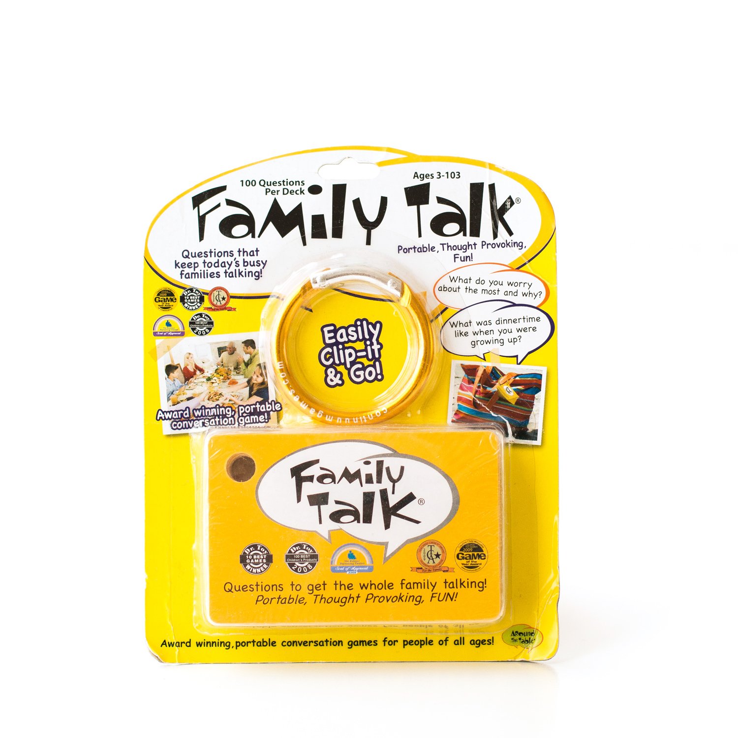 Around the Table Games Portable, Meaningful Conversation Starters and Car Travel Game - Family Talk