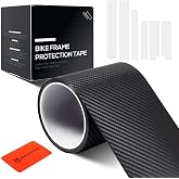 CNC Bike Frame Protection Tape,Bicycle Frame Protector Sticker-Frame Protection Paint Film 3m(4&rdquo;x118&rdquo;), Carbon Fiber Pattern Frame Guard Wrap for Mountain Bike/Gravel/MTB/Road Bike etc.