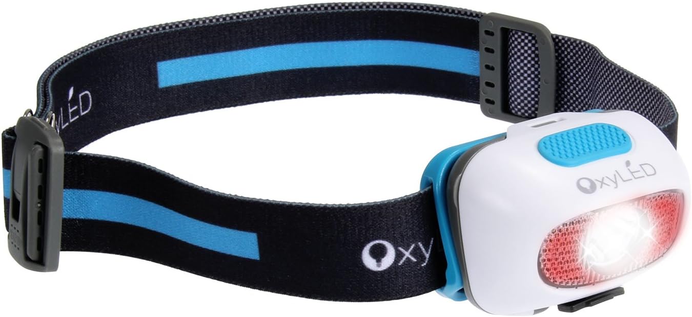 OxyLED LED Headlamp, USB Rechargeable Headlight LED Headlamps, 9 Modes, Waterproof Outdoor Sport Flashlight with Cree LED and Adjustable Headband for Camping,Hiking,Climbing,Fishing,Reading