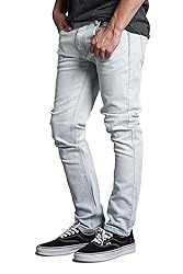 VICTORIOUS Men's Skinny Slim Fit Stretch Raw Denim