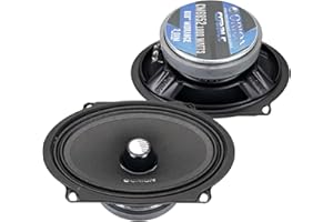 ORION Cobalt CM6852 High Efficiency 5x7 / 6x8 Mid-Range Bullet Loudspeakers, 1000W Max Power, 250W RMS, 2 Ohm, 1.5" Voice Coil - Pro Car Audio Stereo, Midrange Speakers (Pair)