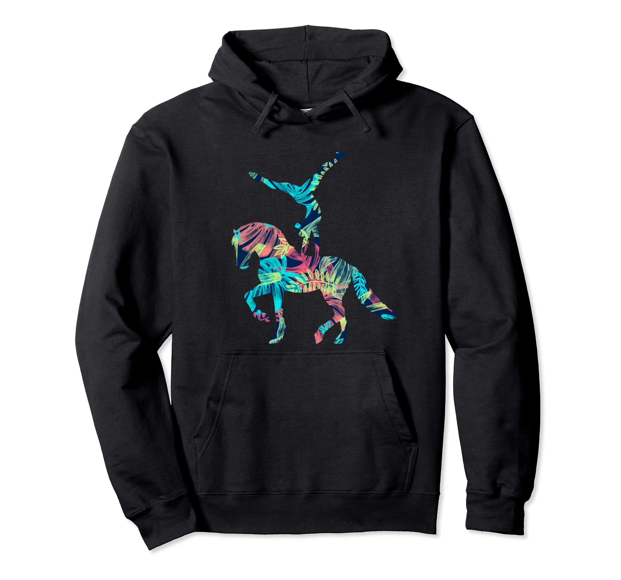 Equestrian Vaulting Jungle Design Horses I Vault Pullover Hoodie
