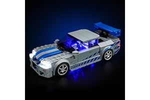 BOOZUU Light Kit for Lego-76917 2 Fast 2 Furious Nissan Skyline GT-R R34 Building Block Set