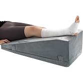 Ganondorf Leg Elevation Pillow, Premium Foam Leg Support Adjustable Wedge Pillow Relieves Joint Pain After Surgery Ergonomic Curve for Leg Support Promote Blood Circulation Single Leg