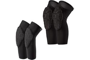 VIWINVELA Kids Knee Pads and Elbow Pads Set Toddler Soft Protective Gear Black M