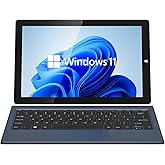 AWOW 10.1" 2-in-1 Windows Tablet with Keyboard, Intel N100 Processor, 12GB DDR5 RAM, 256GB Storage, Detachable Touchscreen La