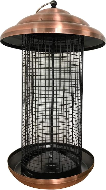 Selections Copper Style Nut Feeder Extra Large Hanging Metal