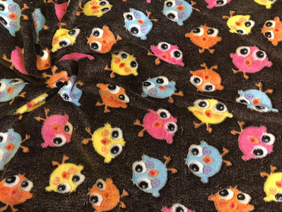 CRS Fur Fabrics Double Sided Super Soft Cuddle Fleece Fabric Material-Chicks Brown, 1Mtr 150cmx100cm, Polyester