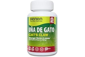HANAN PERUVIAN SECRETS Hanan Uña de Gato Cat's Claw | 100 Capsules | Naturally Aids in Supporting Healthy Immune System (Single Pack)