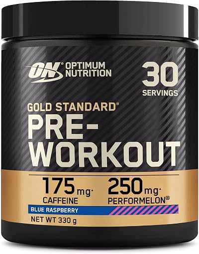 Optimum Nutrition Gold Standard Pre Workout Powder Blue Raspberry 30 Servings