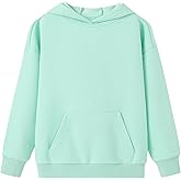 UMELOK Kids Solid Classic Hoodies Soft Sweatshirt for Boys and Girls (8-16 Years)