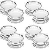 Cisyozi 6G-30mm Solid Acrylic Gauges for Ear Double Flared Saddle Lightweight Ear Gauges Tunnels Plugs Stretcher Expander Piercing Body Jewelry for Women Men Black Clear