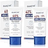 OUKEYA Urea Cream 40 Percent Tube 3 Oz, Foot & Hand Cream for Dry Cracked, 42 per Urea Lotion for Feet Maximum Strength, 85g, 2 Pack