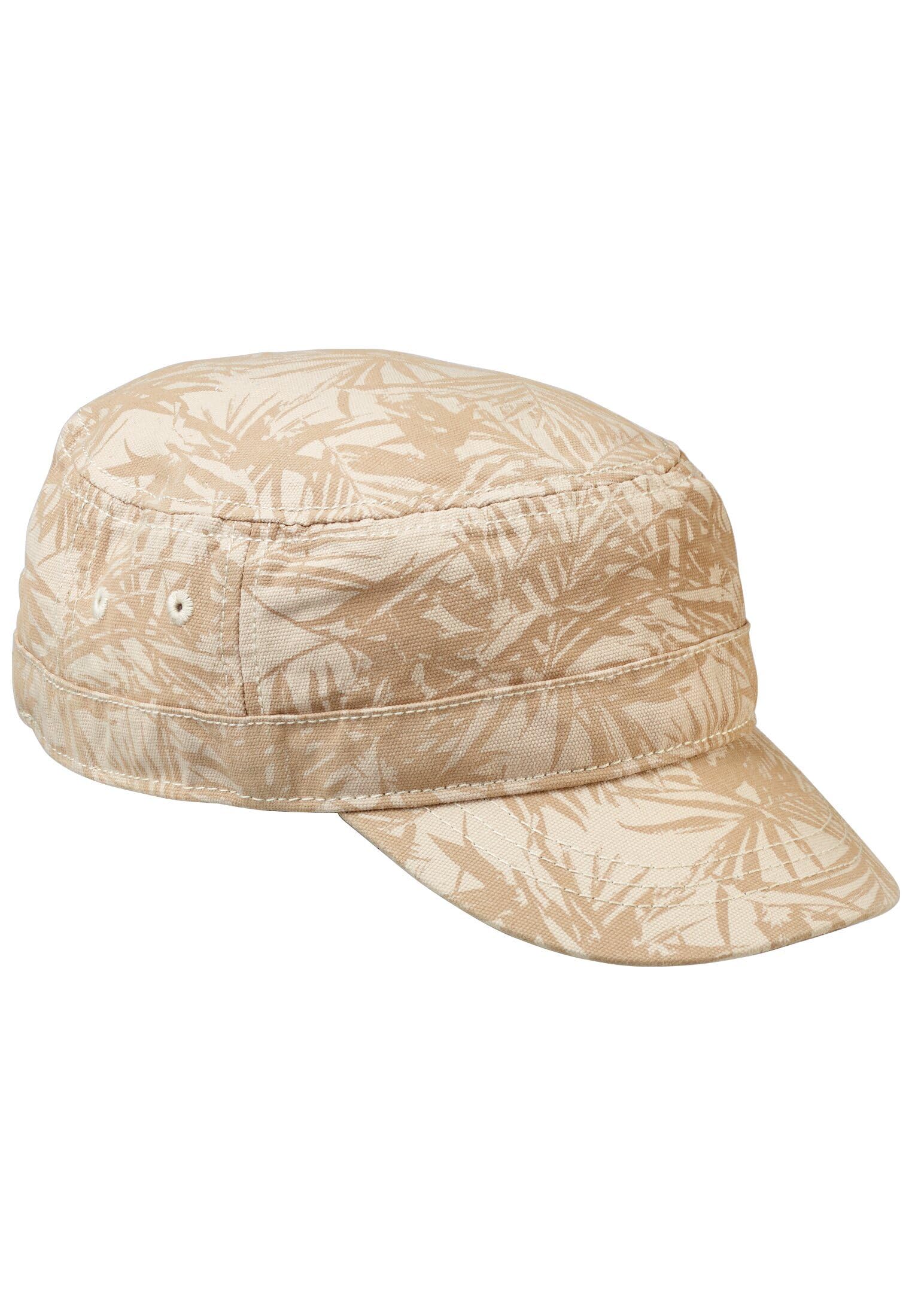 camel active Men's Cuba Cap with Palm Print Hat, Beige, One Size