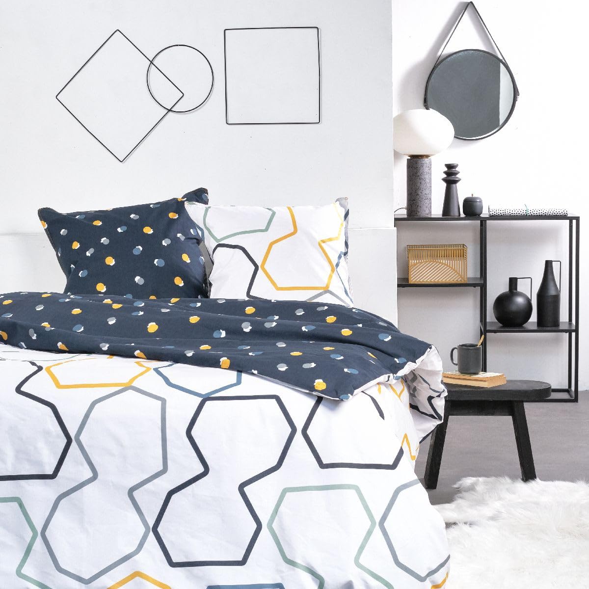 TODAY Sunshine Geometric Pattern Double Bedding Set - 220 x 240 cm