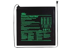 Hydrofarm Jump Start MT10008,45 Watt UL Certified Seedling Seedling & Germination Heat Mat, 20"x20", Black