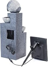 BTGGG Solar Water Fountain Rockery Garden Light 19x51 cm Outdoor Feature view 8
