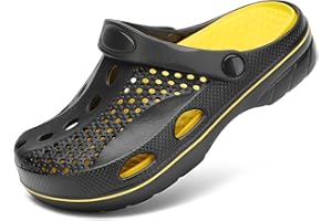 Wolidio Boys and Girls Arch Support Garden Clogs Shoes Kids Slippers Indoor Outdoor Beach Sandals Removable Cushion Insole