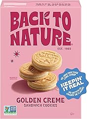 Back to Nature Golden Vanilla Creme Sandwich Cookies, Plant Based, Non-GMO, Plant-Based, Made with Wheat Flour, Snack Happy 8