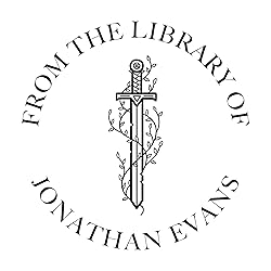 Personalized Book Embosser or Stamp Custom Round