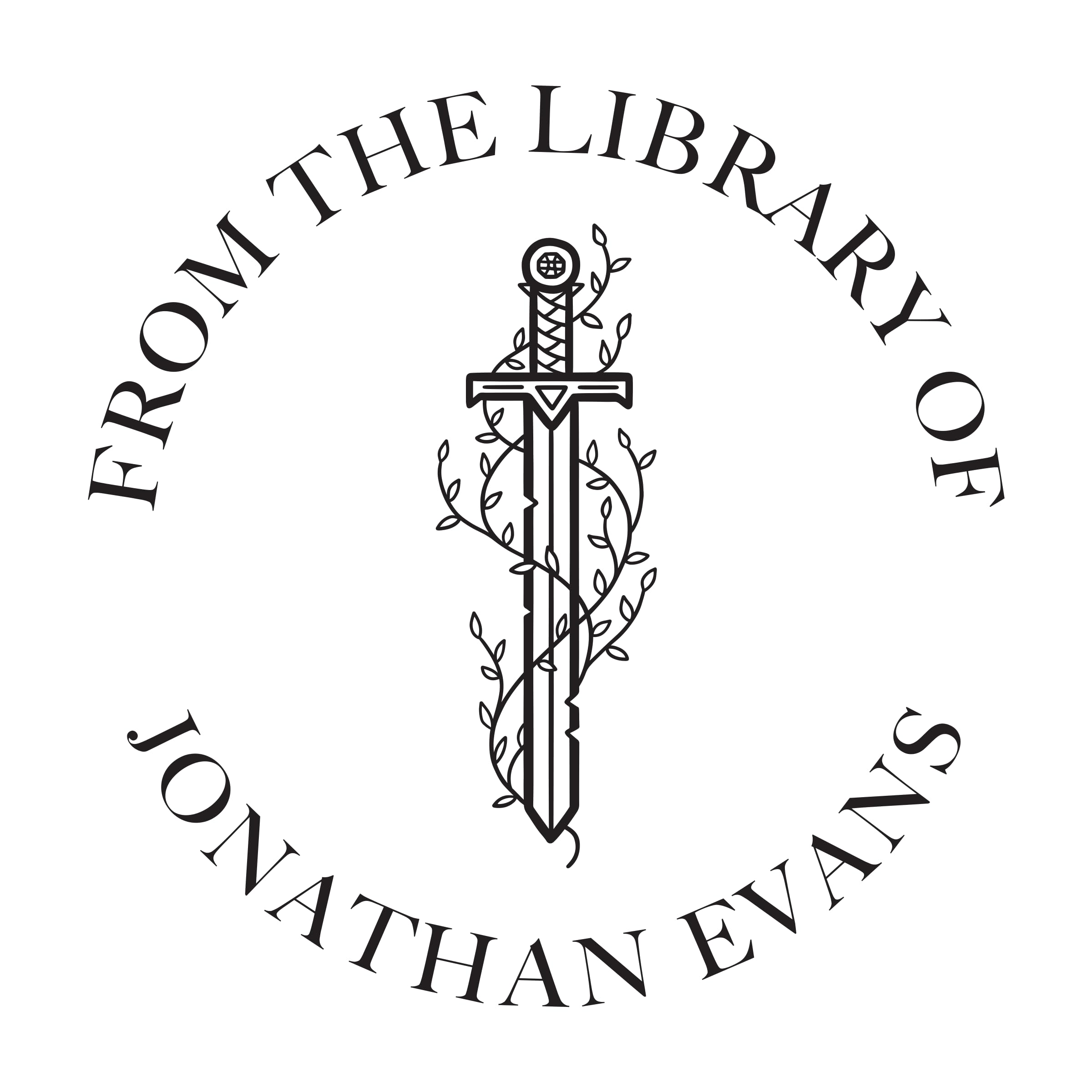 Personalized Book Embosser or Stamp Custom Round