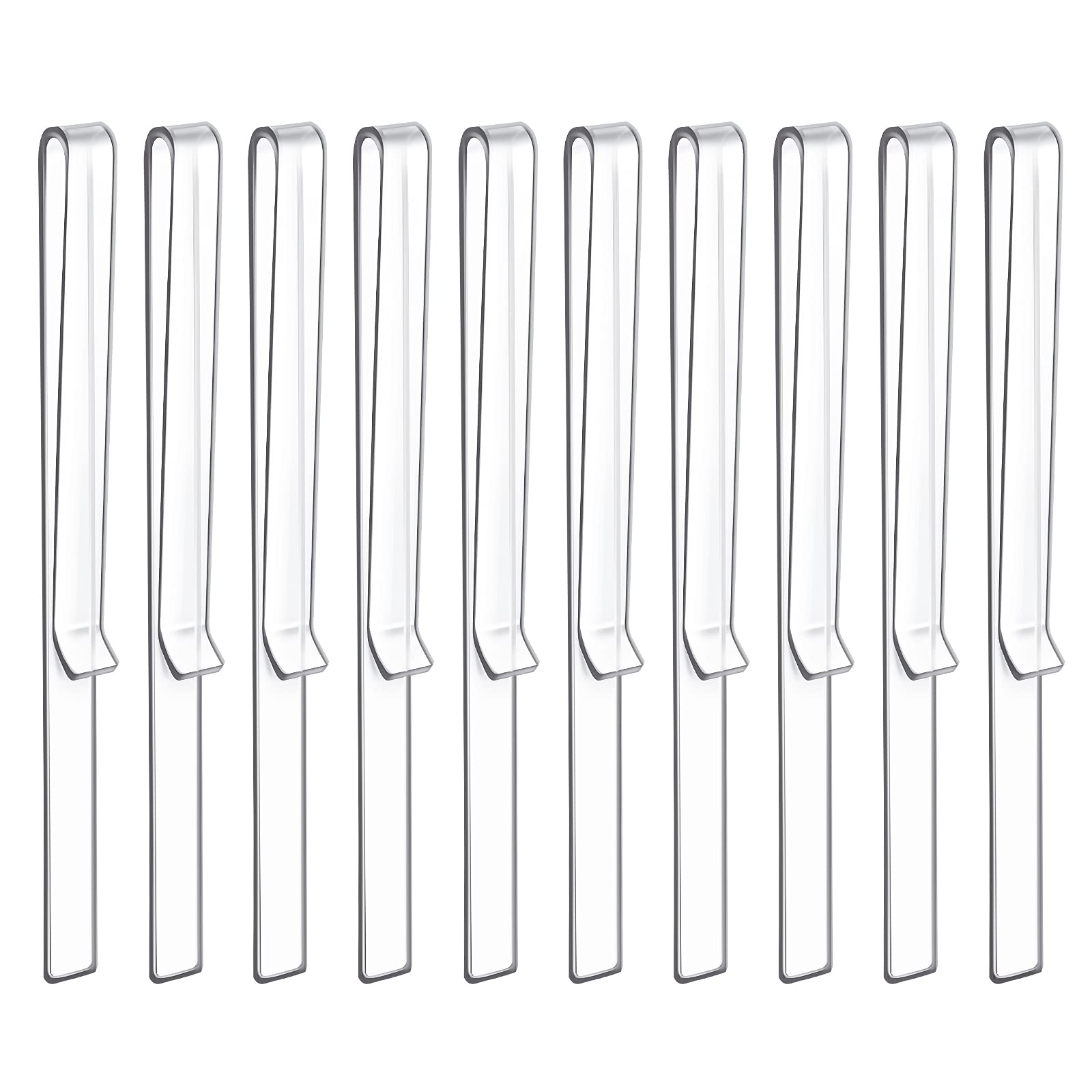 SAVITA 10 Pcs Music Stand Clips, Clear Acrylic Music Holder Clip Book Page Clip for Wind for Musician Composer Outdoor Gig Rehearsal Easy Reading