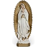 BC Catholic Our Lady of Guadalupe Statue, 10.7" H Virgen De Guadalupe Figure, Holy Mother Mary Religious Gift, Handpainted Renaissance Sculpture Purity & Grace Collection from Buildclassic