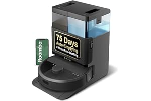 iRobot Roomba Plus 405 (G185) Combo Robot Vacuum & Mop with AutoWash Dock - Spinning Mop Pads, Self-Empties, Pad Washing & Drying, Self-Cleaning, Pad-Lift, LiDAR Navigation