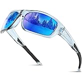 suoso Sports Polarized Sunglasses for Men: Women UV400 Protection Wrap Around Sun Glasses for Golf Fishing Running Driving